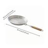 Stainless Steel Perforated Grilling Pan with Detachable Handle Portable Round Barbecue