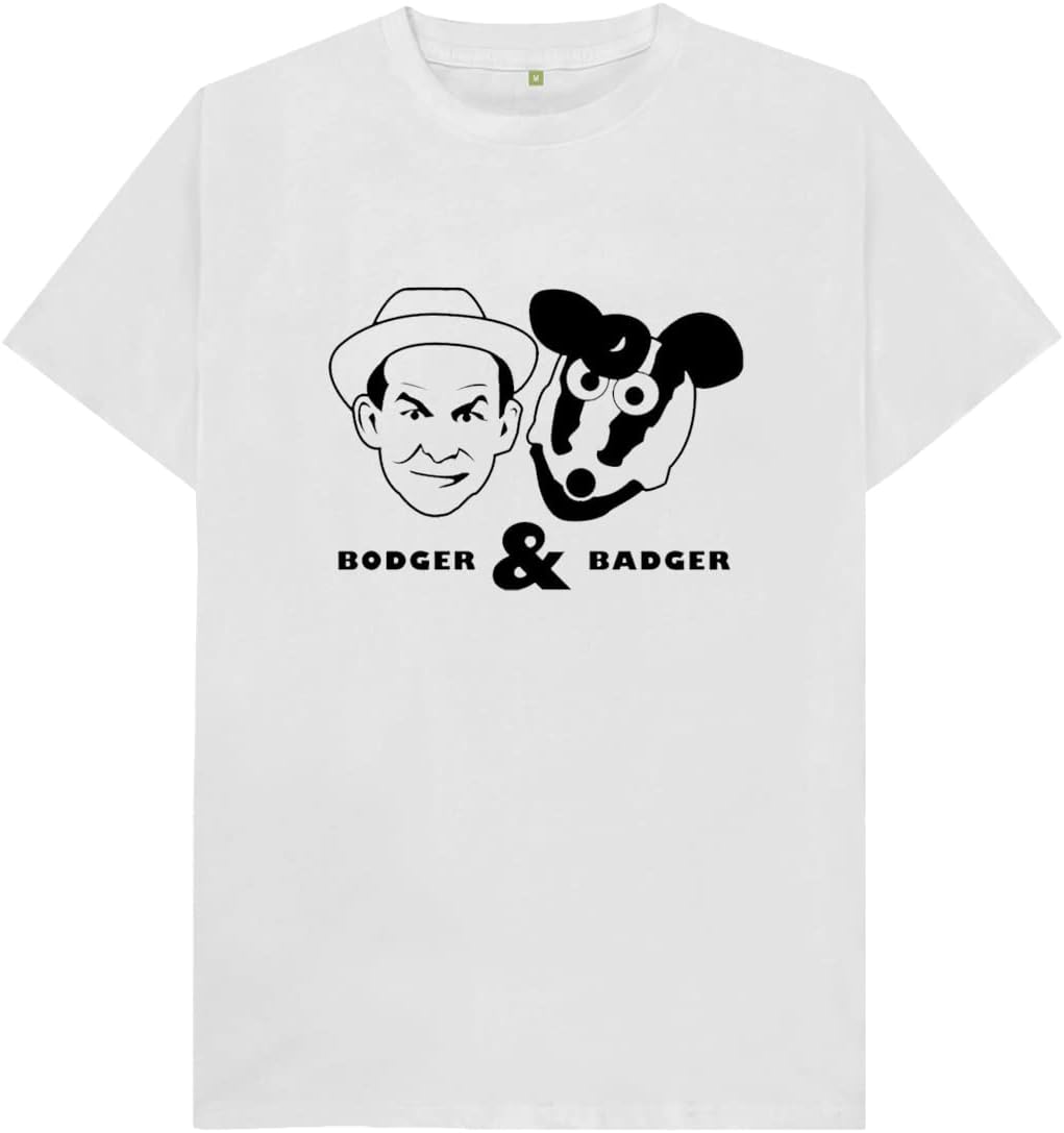 Bodger and Badger Mens T Shirt S белый