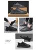 New Men's Autumn Breathable Waterproof Non-slip Black Leather Casual Sneakers