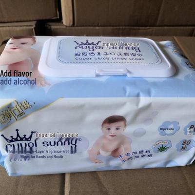Toallitas Húmedas Grandes Doble Suavidad Extra Gruesas Royal Baby - pH Suave, Agua Purificada