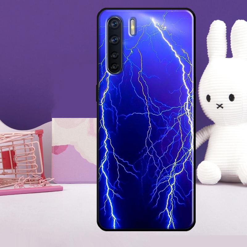 Sky Lightning Style Case For Oppo A54 A74 A94 A80 A60 A40 A18 A38 A58 A78 A98 A96 A76 A16 A15 A17 A57 A77 A5 Pro