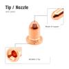 20pcs Plasma Cutter Electrodes KP2842-1 Tips KP2842-2 For LC25 Torch Plasma Cutter Accessories Welding Tool Electrode Nozzle Tip