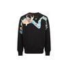 Big M Cartoon Print Pullover Round Neck Sweatshirt Men Sweatshirt Black 2EAHTM2SW327RXCT