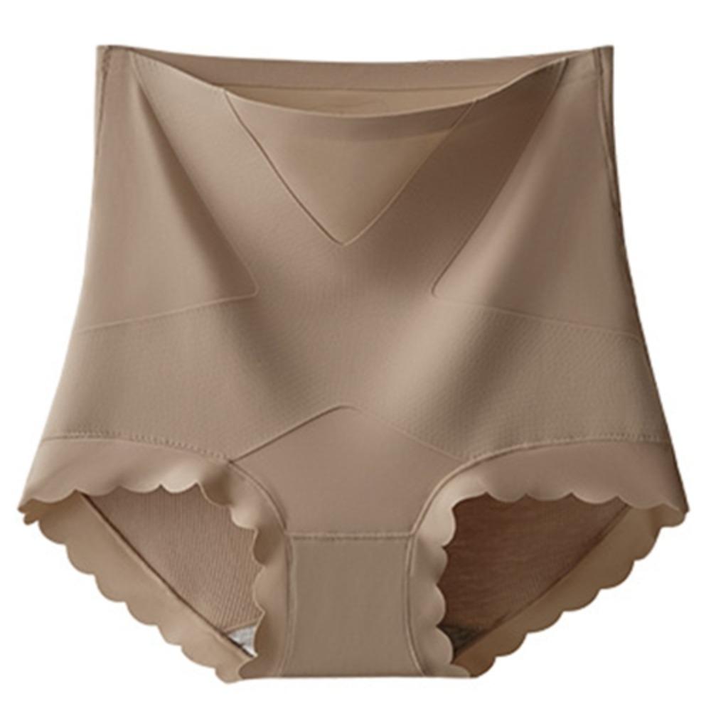 

Боди с высокой талией после родов Бесшовное утягивающее корректирующее белье Контроль живота Нижнее белье для формирования тела L хаки