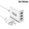 160W Multiport Usb Type C Fast Charger Pd Qc3.0 Desktop Phone Charger Adapter For Iphone Xiaomi Macbook Laptop Ipad Eu/Us Plug