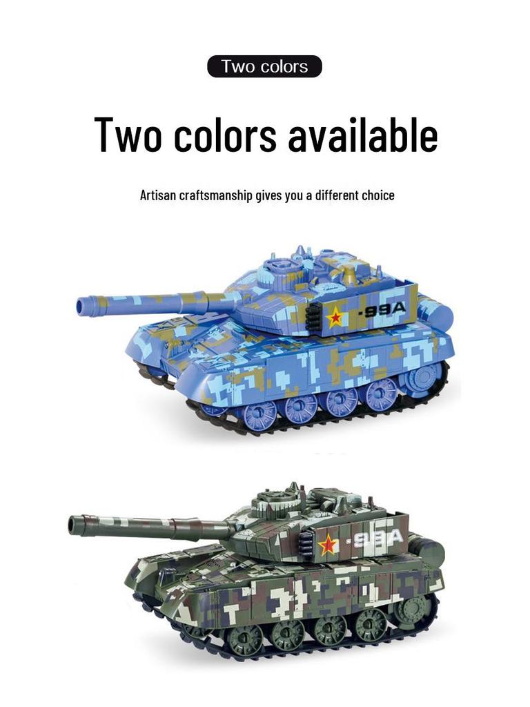 Remote Control Tank with Projectile Firing & Smoke Effect for Kids