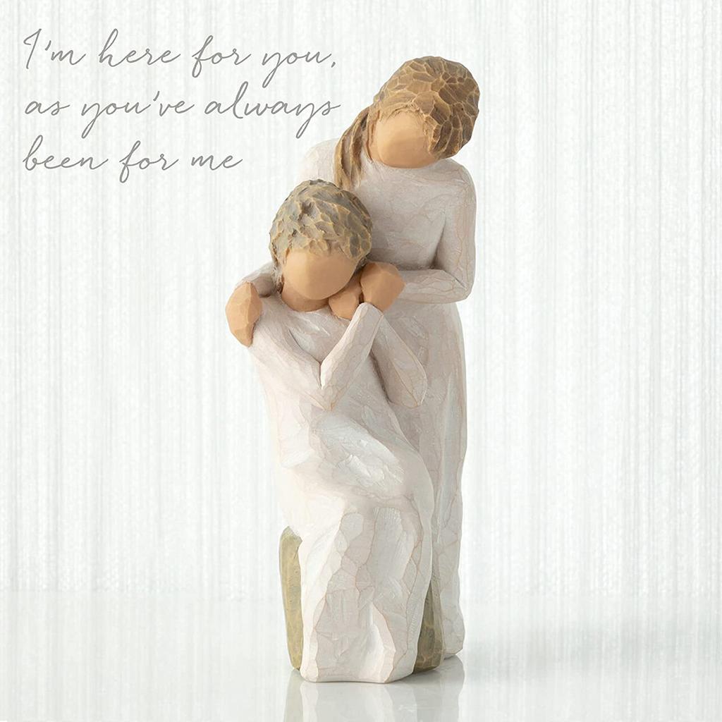 Resin Embrace Figurine Modern Elegant Resin Hug Statue with Wing for Shelf Table Mantel Standing Holding Dog