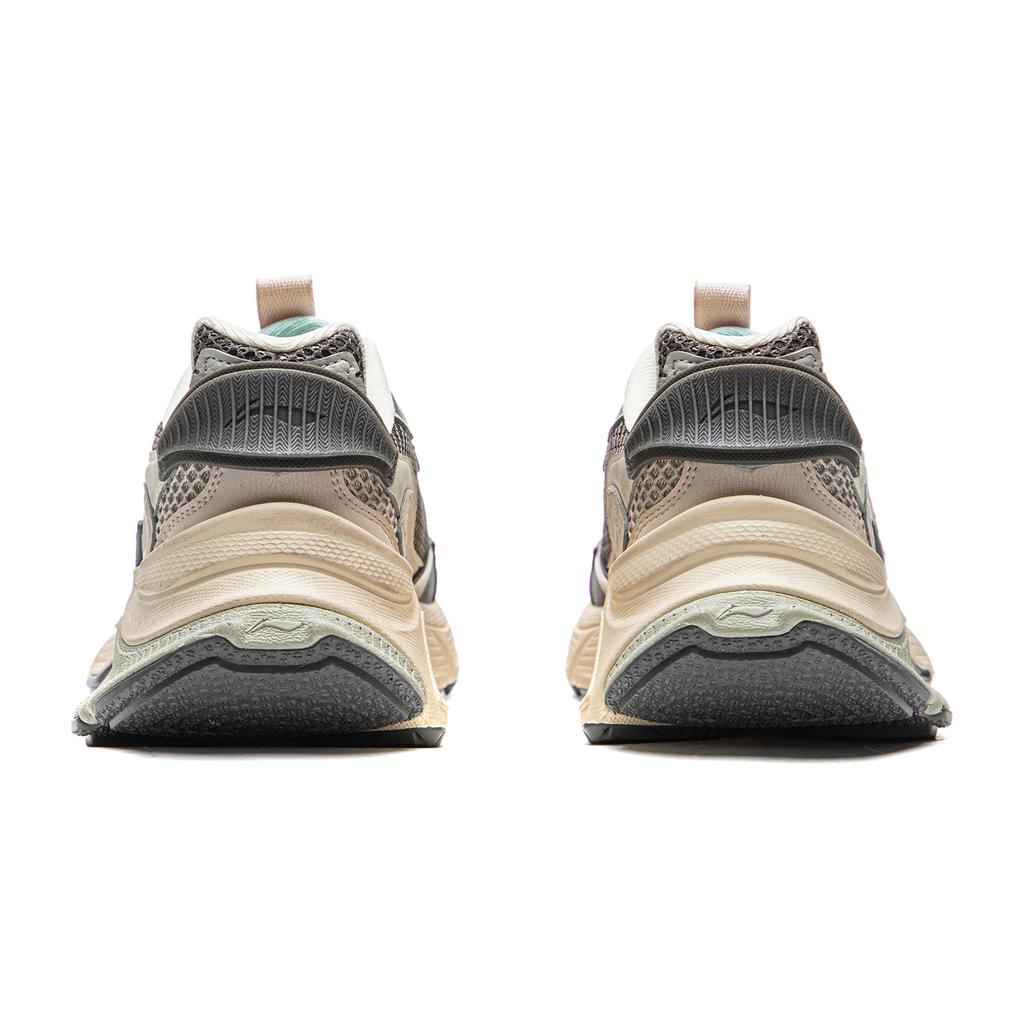 Li Ning Xingji Cushioning Abrasion Resistant Breathable Low Top Chunky Sneakers Women's Gray AGCW088-4