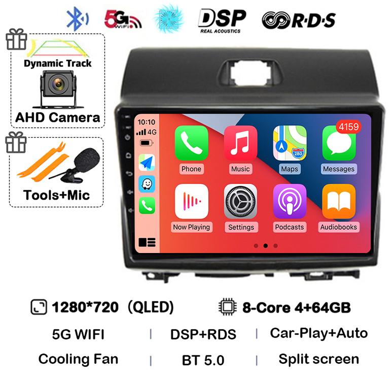 Android 14 Carpaly Auto Car Radio For KIA Ray 2011-2017 4G+WIFI GPS Navigation Video Multimedia Video Player Stereo 360 Camera