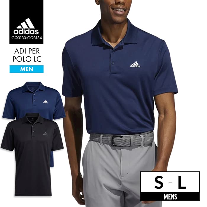 Polo Collared Short Grand Amateur Buttoned [Adidas] Men's Shirt, Men's, Gentleman's, Shirt, Sleeve, Sports, Golf, Golf, Tennis, Baseball, Baseball,