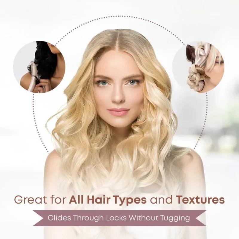 6pcs/Pack Satin Wrapped Heatless Curling Rods No Heat Hair Curlers Rollers Flexi Rods For Women Girls DIY Hair Curling Iron