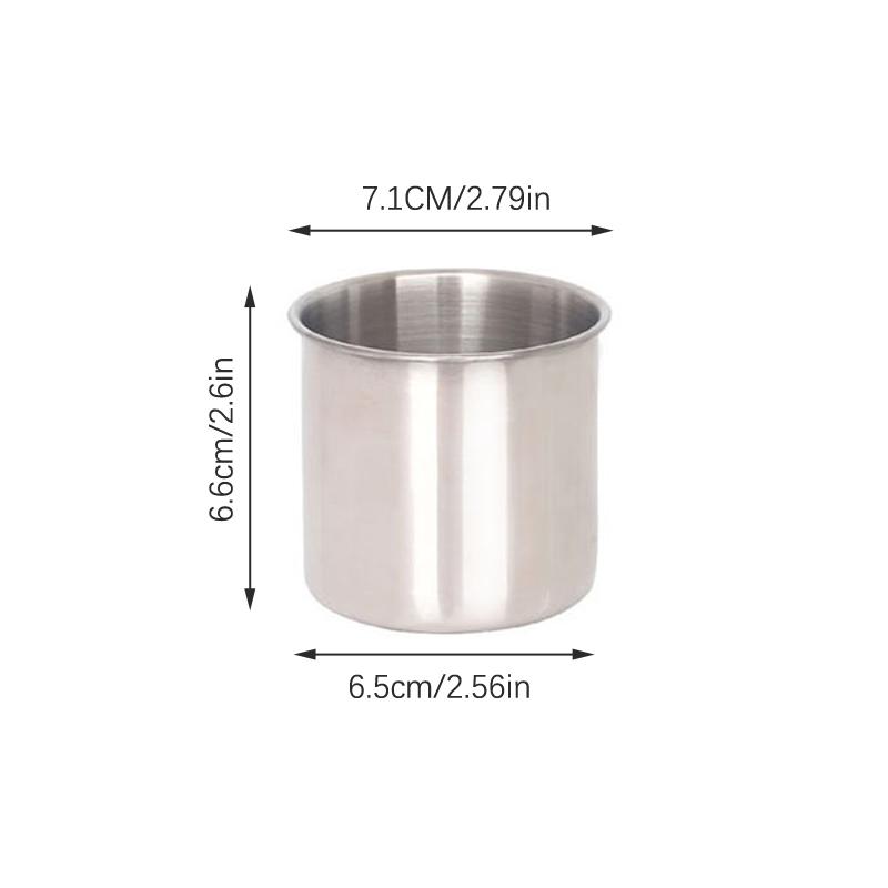 

1 шт. 150 мл/250 мл/370 мл нержавеющая сталь чашка банка для чая бокал для вина пивная кружка портативная 7.1*6.6cm