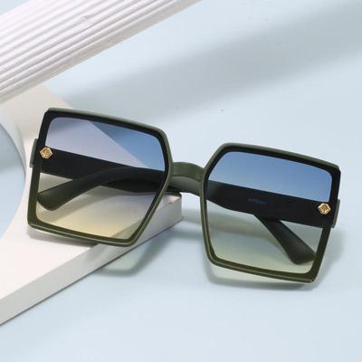 2026 Trendy Women's Large Square Sunglasses - Korean Street Style Sun Protection