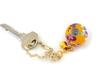 Hana Chirimen Kaleidoscope Japanese Pattern Chirimen Keychain with Bell Made in Japan Souvenir [ZOON] (Yamabuki)