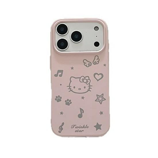 Hello Kitty iPhone 17/16 Pro Max/15/14 Case with Hand Strap – Sweet Girl Line