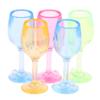 5Pcs 1:12 Doll Houses Colorful Wine Glass Cup Goblet Bar Drinking Miniature