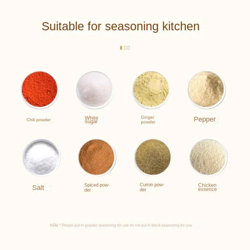 Kitchen Press-type Quantitative Salt Shaker Control Salt Shaker Can Sprinkle Salt To Measure The Salt Seasoning Box