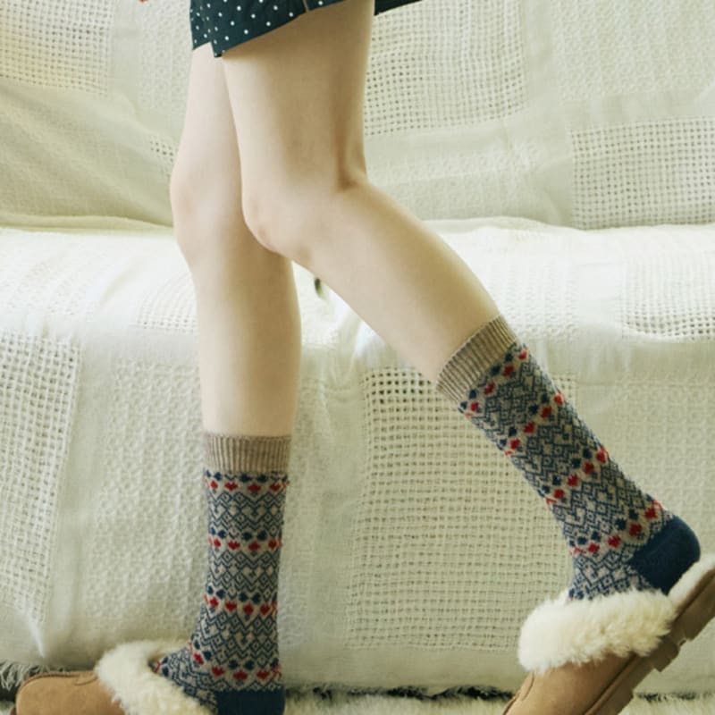Bananasisters Gretel Nordic Wool Knit Socks (3 colors)