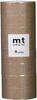 Kamoi Kakoshi Mt Masking 8 15mm Wide X 7m 517 Smoky MT08P517 Tape, Pack, Long, Beige,