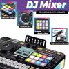 Kids Simulation DJ Mixer Controller Toys Multifunctional Music Effects Electronic Learning Game Birthday Gift for Children