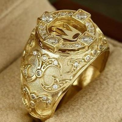 Nou Sosire Inele pentru bărbați Coroana Retro sculptat Inel bărbați Cadou de Crăciun Bijuterii la modă
