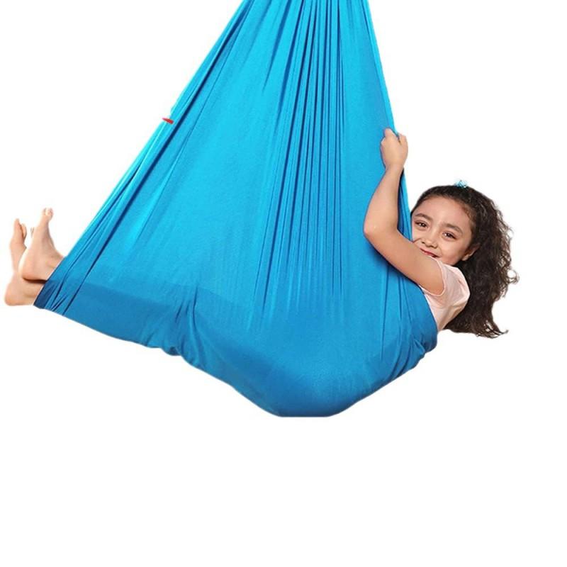 Kids Sensory Swing Hammock Indoor Outdoor Play 280x150cm With Hardware Kit 150kg Capacity
