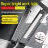 COB Work Pen Light LED Folding Work Flashlight with Magnet Portable Torch Rechargeable Outdoor Multi-Function Ruler Flashlight