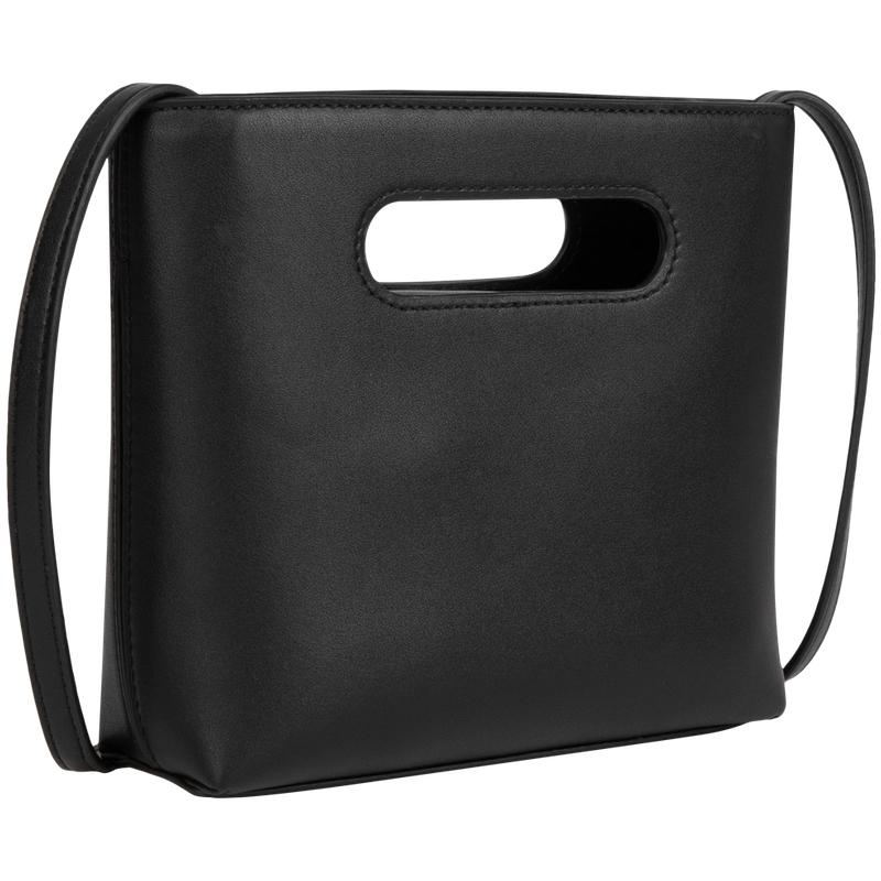 Calvin Klein Minimalist Letter Embossed Casual Commuter Crossbody Tote Bag Women Bags Space-Black 40W0839-010