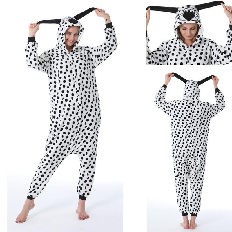 Silly Cute Unicorn & Bear Halloween Onesie Pajamas with Pumpkin & Leopard Print 100 далматинский