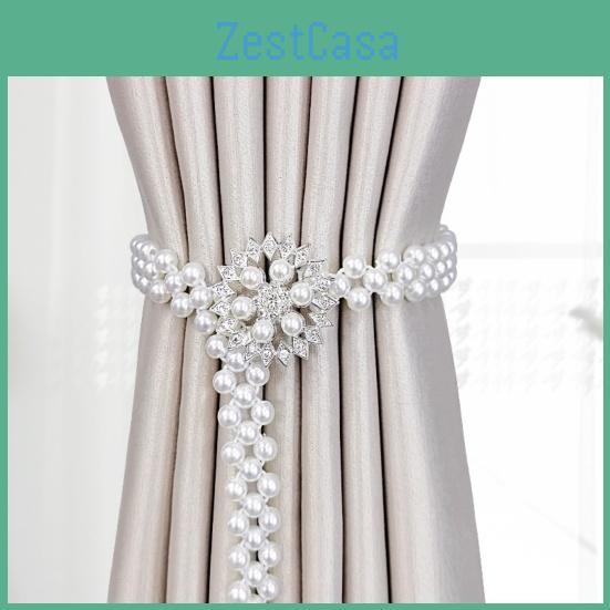 Alloy Curtain Clip Creative Delicate Flowerbowbutterfly Faux Pearl Decor Wearresistant