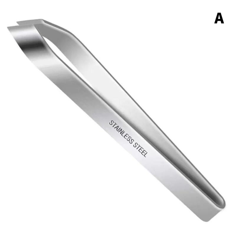 1PCS/2PCS 430 Stainless Steel Fish Bone Tweezers Pincer Clip Puller Remover Tongs Fish Bone Plucking Clamp Kitchen Gadgets Tools