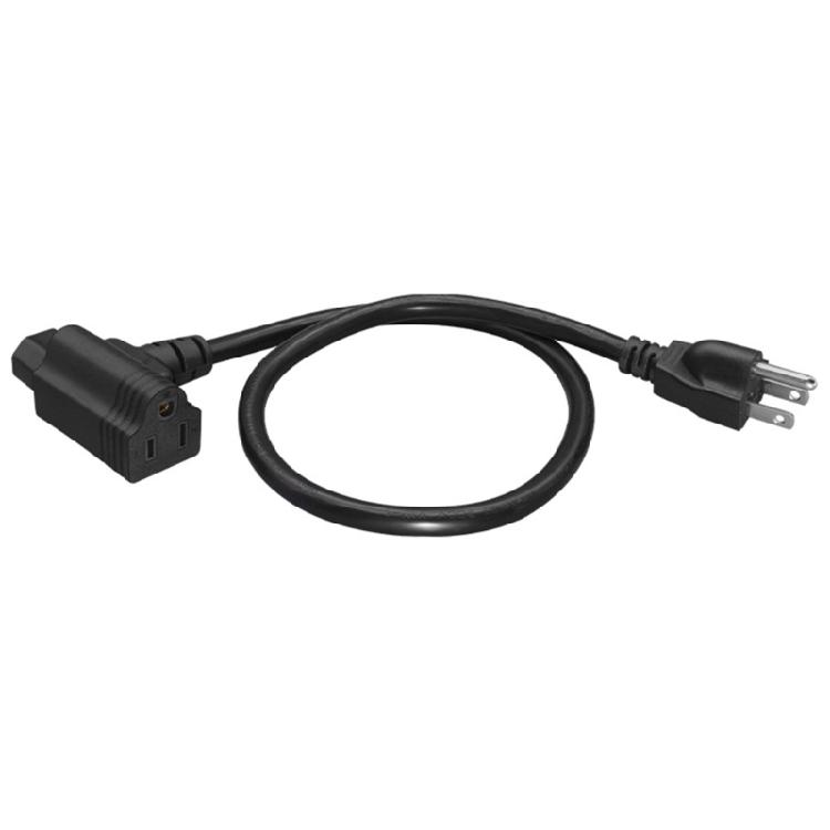 Multipurpose Professional 14AWG Power Cable Cord With Double Outlets NEMA 5 15P to C13 and 5 15R High Performances