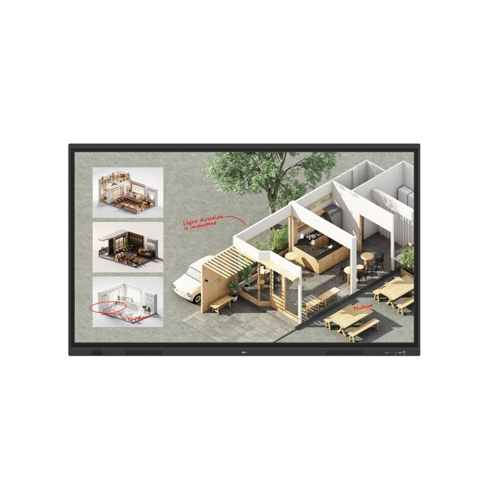 LG CreateBoard Standard 75TR3DQ Lavagna Interattiva Touchscreen 75" 4K UHD Nero