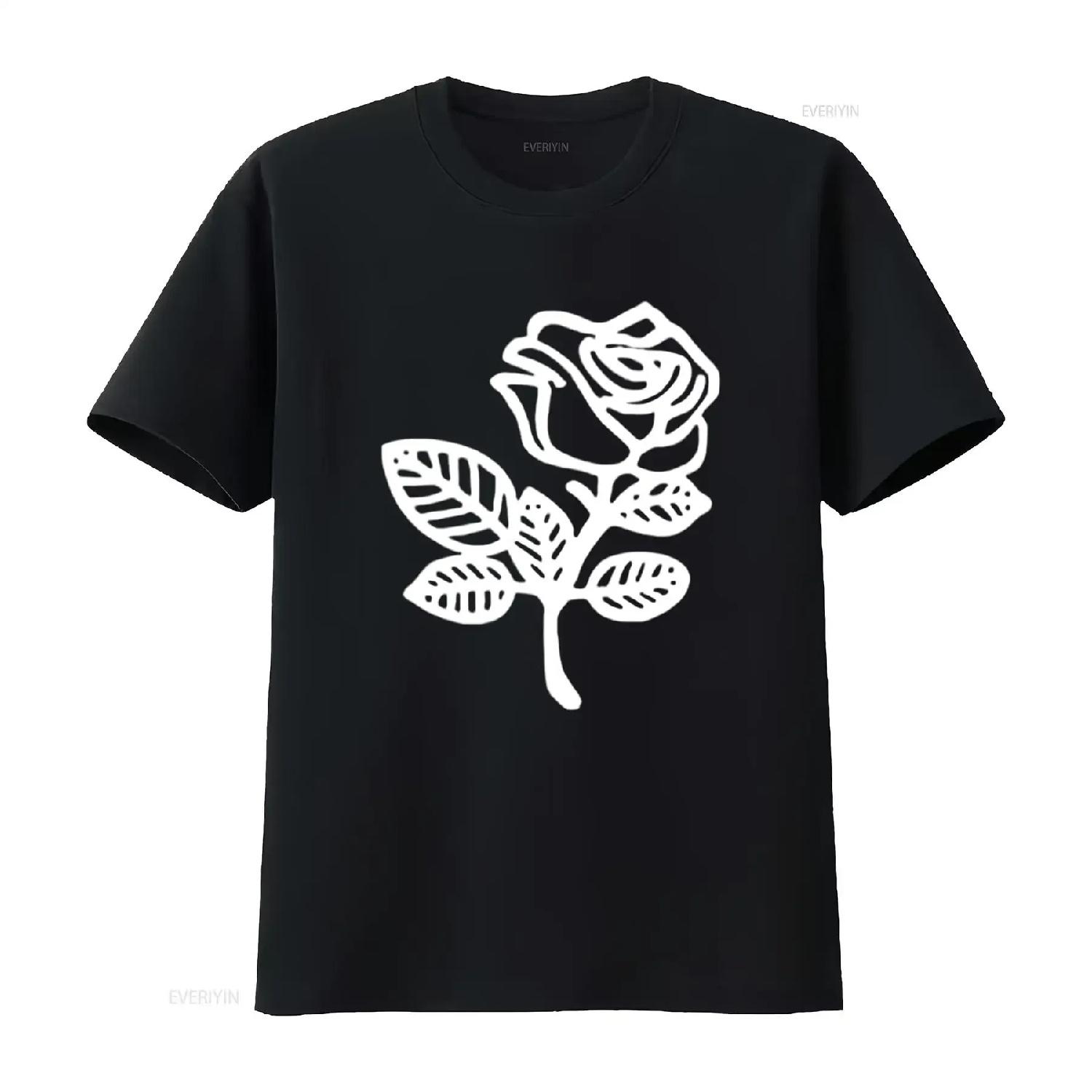 

Women T Shirt Cute vintage Washed Comfortable Unisex Top For Everyday Wear Versatile Slightly Stretched designer clothes S чёрный