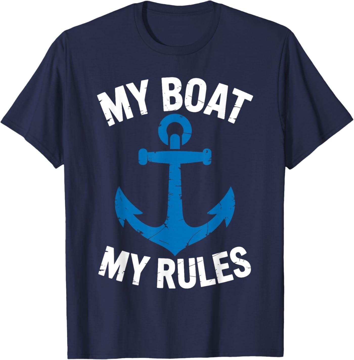 Funny Boat Art for Men Women Boating Boat Owner Boat Lovers T-Shirt S разноцветный