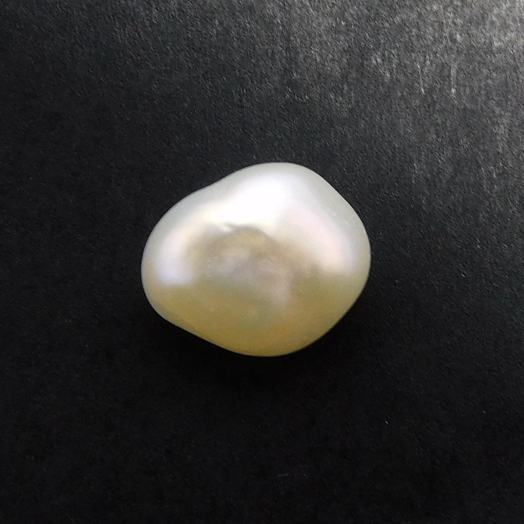 Natural White Pearl Loose Gemstone Sea 2.75 Ct Mabe Fancy Cut for Jewelry Making and Gem Collections