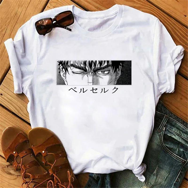 Anime Berserk Tričko Unisex Japonský Y2k Streetwear Manga Guts Vtipná Trička Dámský Top Kawaii Krátký Rukáv 90. léta