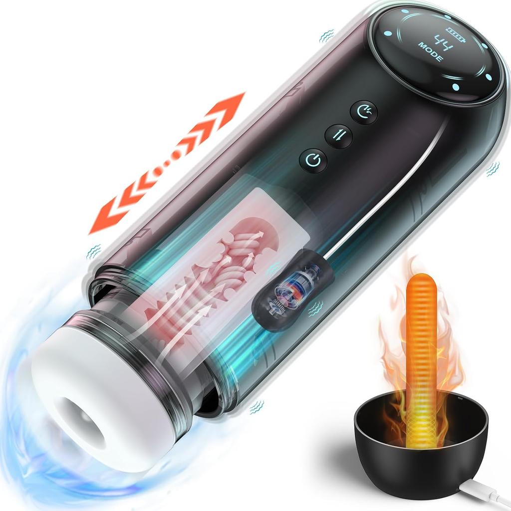 2025 New Automatic Male Device, Adult Toys Male Device with 4 Kinds of Thrust and 4 Kinds of Sucking and 10 Kinds of Vibration Modes