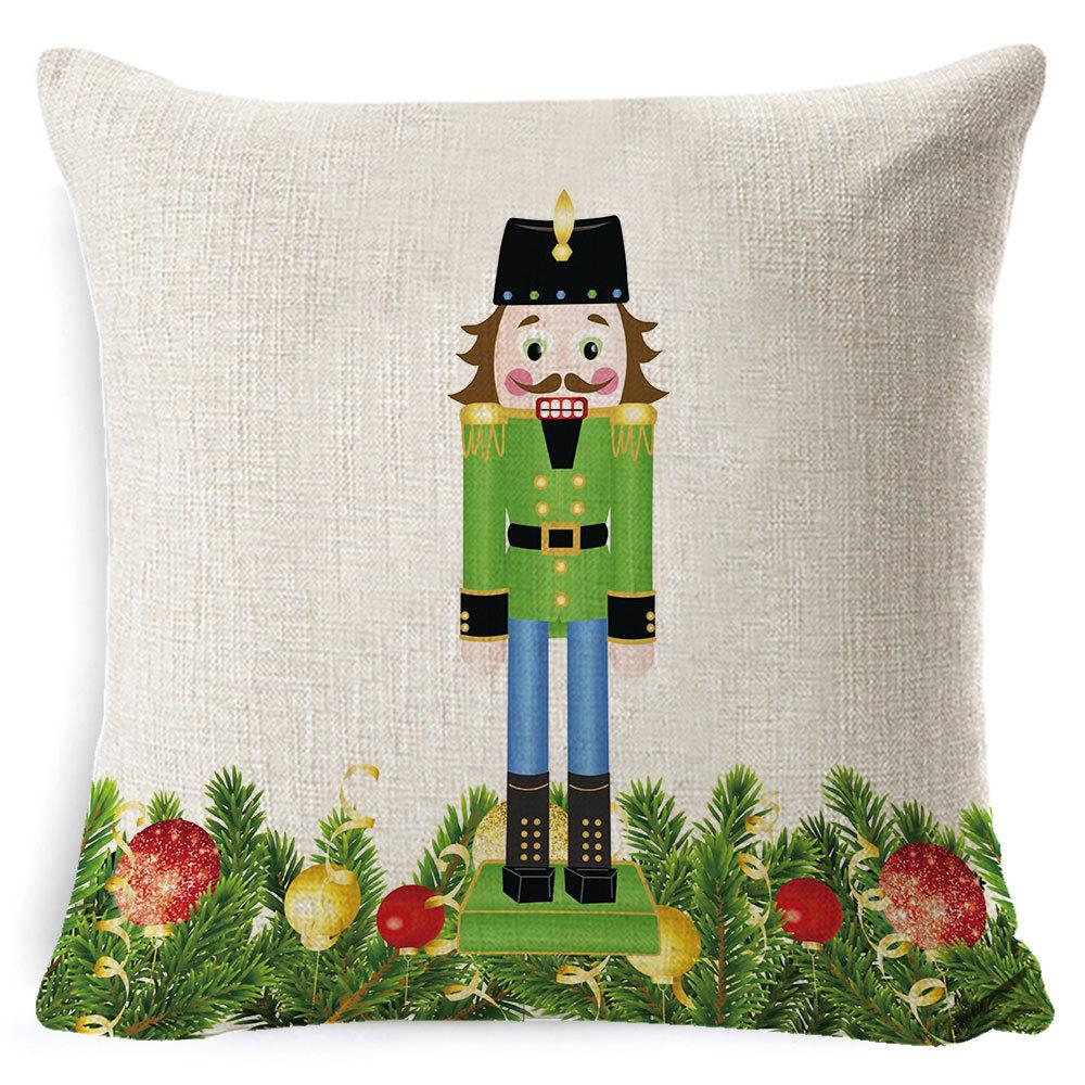 Christmas Pillowcase Home European Linen Sofa Cover Cushion Cushion Pillowcase Back Cushion