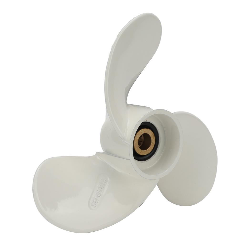 Elice Marină 7 1/4 țoli 6L5‑45943‑00‑EL 9 Caneluri 3 Padele Elice de Barcă Înlocuire pentru Motor 2.5CP 3CP F2.5A 3A