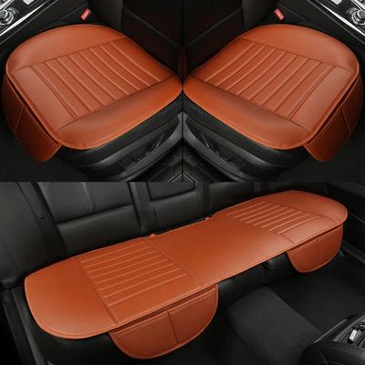 Breathable Car Seat Cushion Single Piece Winter Leather Backless Four Season Car Cushion Rear Seat Cushion Chair Cushion