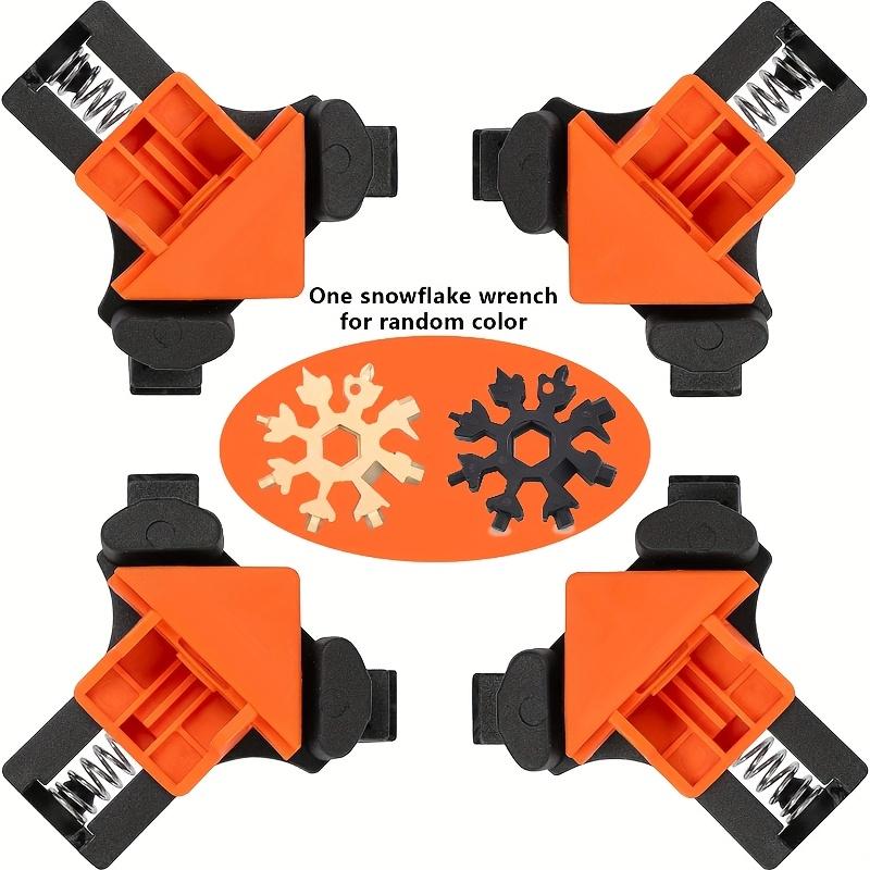 4PCS 90-degree Angle Clamps | Woodworking Angle Clamps, Right-angle Clamps Fixed Fixtures With Adjustable Hand Tools, Suitable For Cabinets