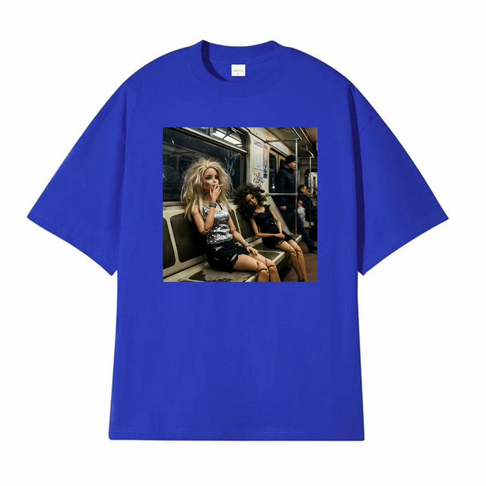 Doll Party Meme Graphic Meme T Shirts Unisex Women Short Sleeve Casual Gothic High Street Tshirt Fashion Retro 100 Cotton T Shirt