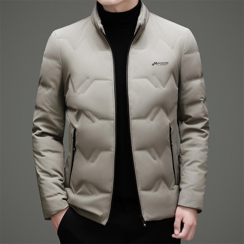 Men's Winter Business Casual Stand Collar Down Jacket - 2025 Edition, Thickened & Lightweight Fashionable Outerwear