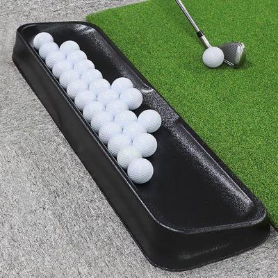 Golf Training Accessories: Long Tray & Tee Box Storage Equipment