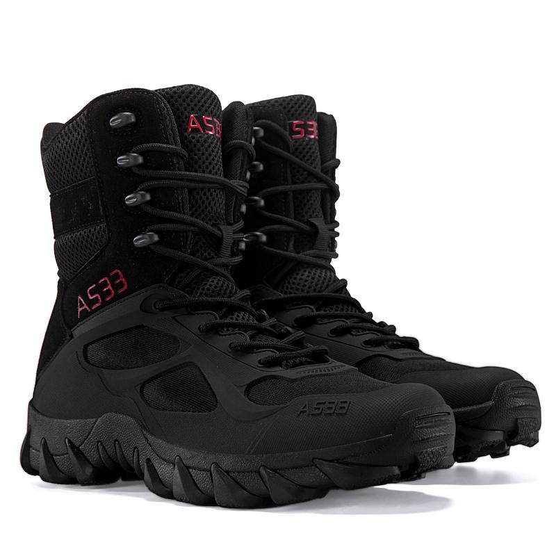 Herren High Top Taktische Stiefel Rutschfest Verschleißfest Outdoor Wüsten Kampf Wanderschuhe