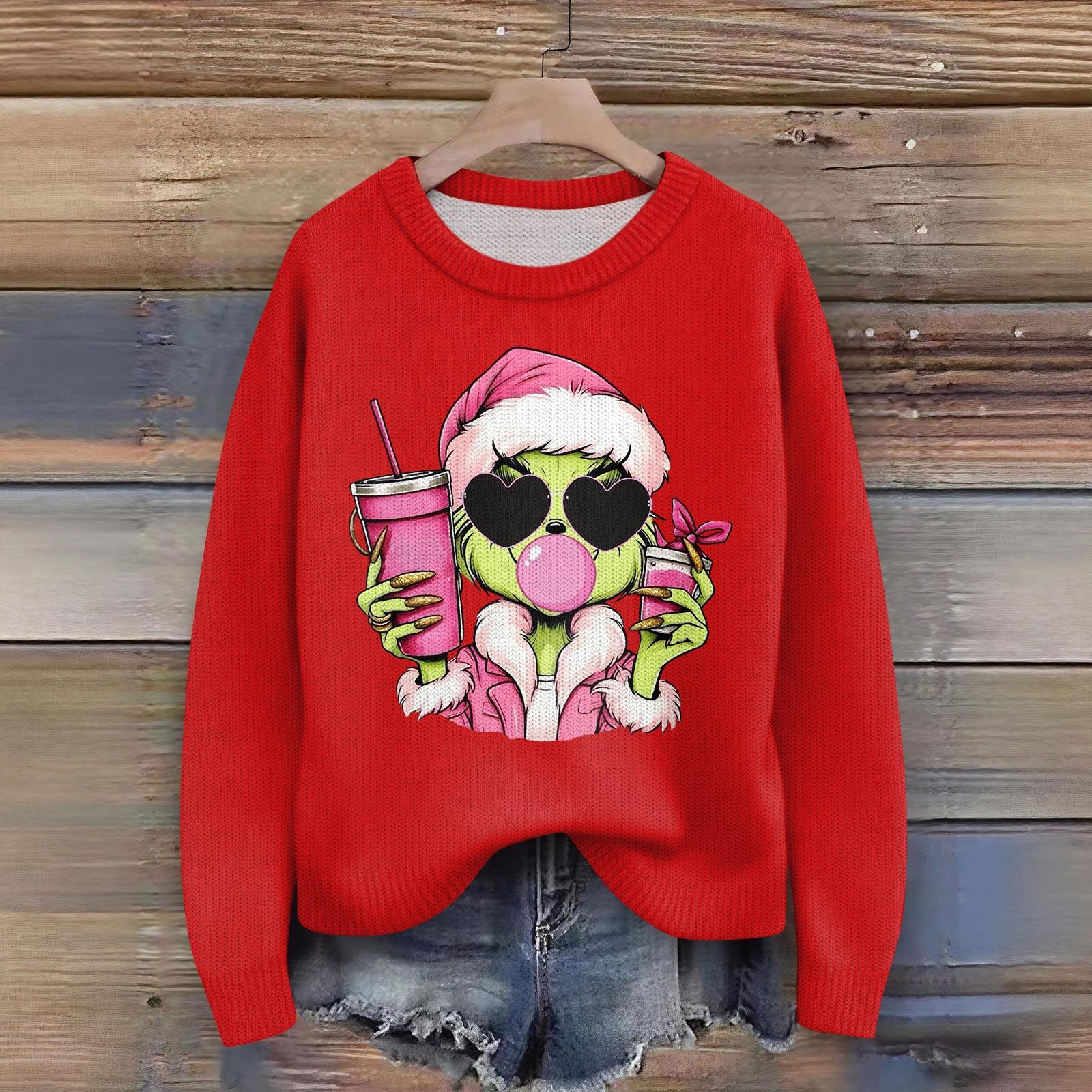 

Женский модный повседневный пуловер с длинным рукавом и вырезом горловины L