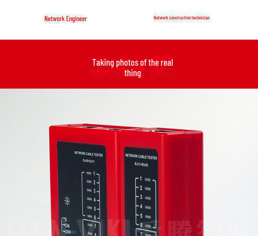 Multi-Function RJ45 Network Cable Tester with Signal Detector