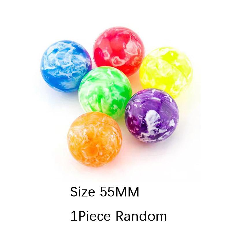 1Pcs Big 55Mm Bouncy Balls For Kids Party Favor Basketball Glitter Marbleized Balle Rebondissante Juguetes Divertidos Para Niños