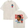 Vintage Washed Rapper Bad Bunny Debi Tirar Mas Fotos DTMF T Shirts Men Women Summer Clothing Fashion Hip Hop Tshirts Streetwear